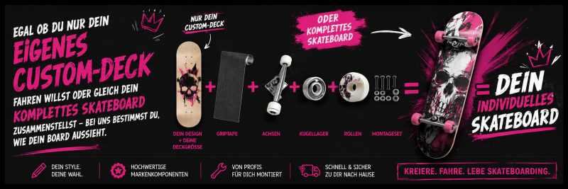 COCAMÜ Custom-Deck! Dein Design. Dein Style. Dein Board.